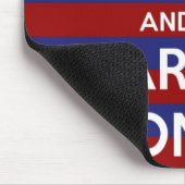 Roter weißer und blauer Streifen Mousepad (Ecke)