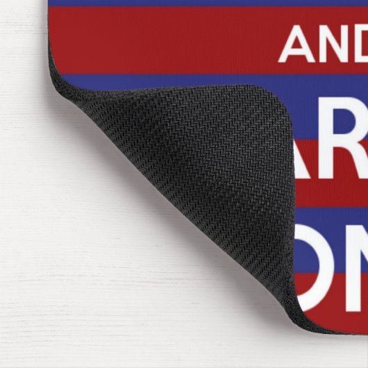 Roter weißer und blauer Streifen Mousepad (Ecke)