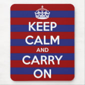 Roter weißer und blauer Streifen Mousepad (Vorne)