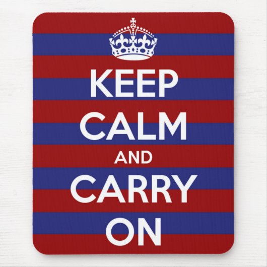 Roter weißer und blauer Streifen Mousepad (Vorne)