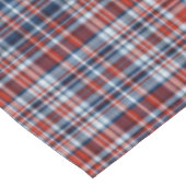 Roter weißer und blauer Tartan Tischdecke (Schrägansicht)