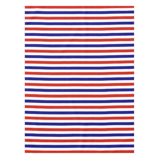 Roter, weißer und blauer Tisch Tischdecke (Vorderseite)
