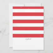 Roter, weißer und blauer Unabhängigkeitstag Einladung (Rückseite)