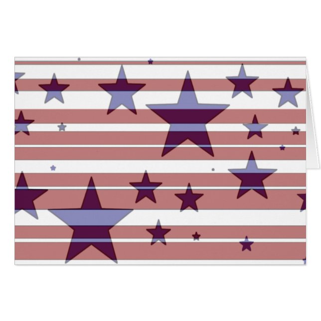 Roter, weißer und blauer US Flagge-Entwurf - c (Vorderseite (Horizontal))