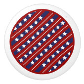 Roter weißer und blauer US Flagge-Keramik-Griff Keramikknauf (Vorderseite)