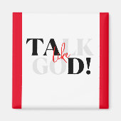 Roter, weißer und schwarzer Magnet (Vorne)