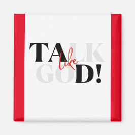 Roter, weißer und schwarzer Magnet