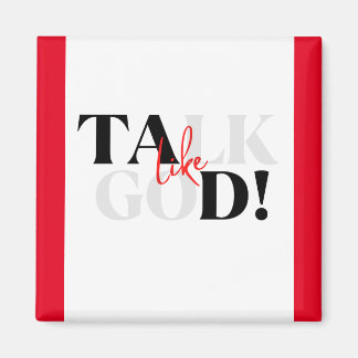 Roter, weißer und schwarzer Magnet