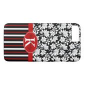 Roter, weißer und schwarzer Name / erste Case-Mate iPhone Hülle (Rückseite (Horizontal))