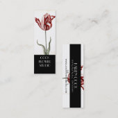 Roter weißer Vintager Mini Visitenkarte (Vorne/Hinten)