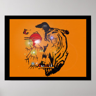 Roter Welpe "Robert's Tiger" Poster