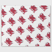 Roter Welsh//Wales Drache Geschenkpapier (Flach)