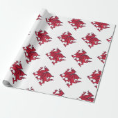 Roter Welsh//Wales Drache Geschenkpapier (Ungerollt)