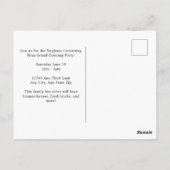 Roter Werbe-Logo für Unternehmen Postkarte (Rückseite)