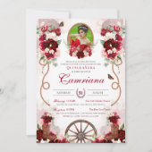 Roter Western Pinselstrich Klettersteig Pinakothek Einladung (Vorderseite)