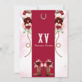 Roter Western Pinselstrich Klettersteig Pinakothek Einladung (Rückseite)