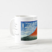 Roter Wind-Raummorgen Fujis südlicher Kaffeetasse (Vorderseite Links)