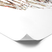 Roter Wing Blackbird Natur Kunst Poster (Ecke)