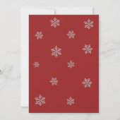 Roter Winter in Paris-Geburtstag laden ein Einladung (Rückseite)