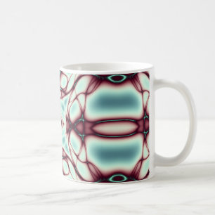 Roter Wirbels-abstrakte Kunst Kaffeetasse