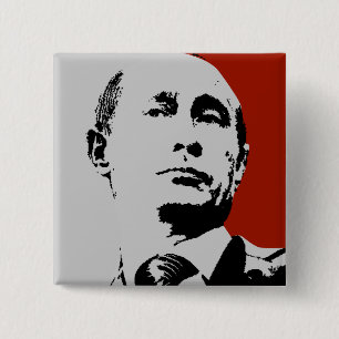 Roter Wladimir Putin Button