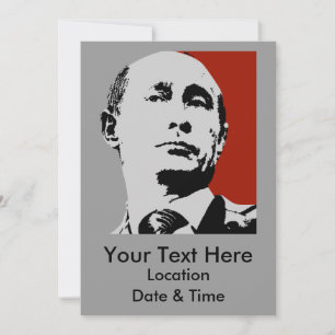 Roter Wladimir Putin Einladung