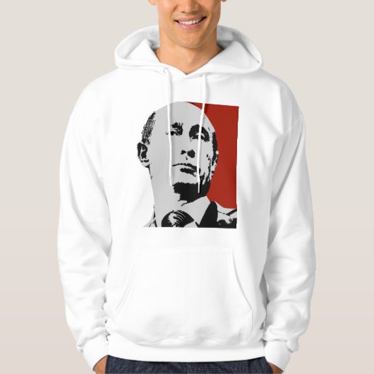 Roter Wladimir Putin Hoodie (Vorderseite)