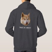 Roter Wolf Hoodie (Rückseite)