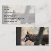 Roter Wolf Visitenkarte (Vorne/Hinten)