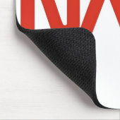 Roter Wurm-Logo der NASAs Mousepad (Ecke)