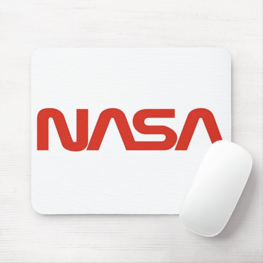 Roter Wurm-Logo der NASAs Mousepad (Mit Mouse)