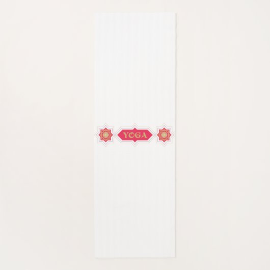 Roter Yoga Yogamatte (Rückseite)
