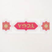 Roter Yoga Yogamatte (Vorderseite (Horizontal))