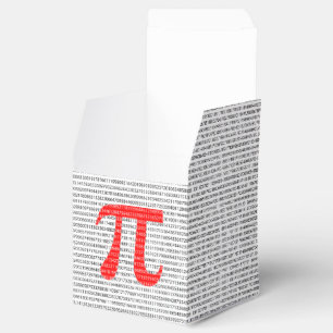 Roter Zahl-PU ist ein Symbol der mathematischen Geschenkschachtel