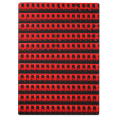 Roter Zaun Klemmbrett (Rückseite)