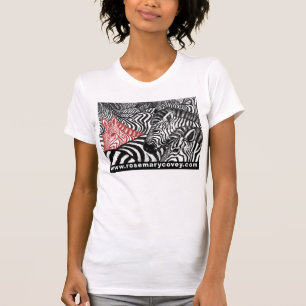 Roter Zebra T-Shirt