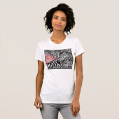 Roter Zebra T-Shirt (Vorne ganz)