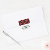 Roter Zickzack Glitzer Sweet 16 Stickers (Umschlag)