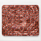 Roter Ziegeleffekt beim zeichn metallischer Kreise Mousepad (Vorne)