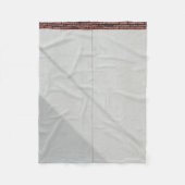 Roter Ziegelstein Fleecedecke (Vorderseite)