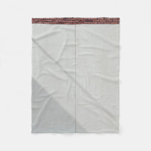 Roter Ziegelstein Fleecedecke