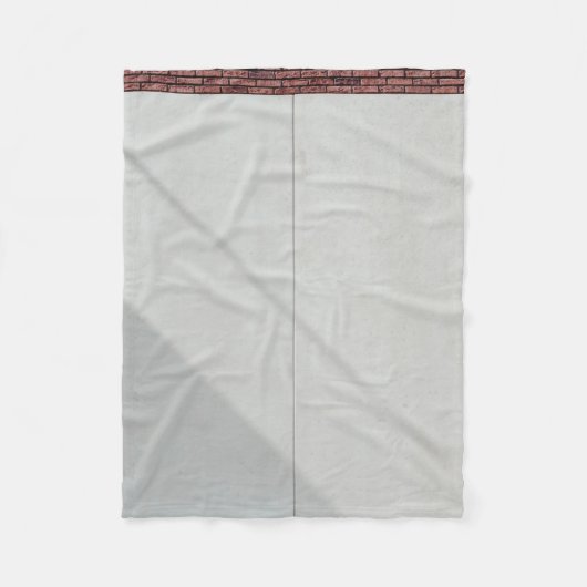 Roter Ziegelstein Fleecedecke (Vorderseite)