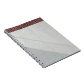 Roter Ziegelstein Notizblock (Rechte Seite)