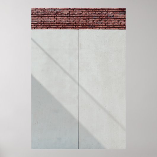 Roter Ziegelstein Poster (Vorne)