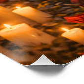 roter Zigeunerposter (glänzend) || Gitana-Kunst Poster (Ecke)