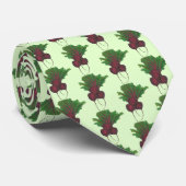 Roter Zuckerrüben - Garten Gemüse Veganer Feinschm Krawatte (Gerollt)