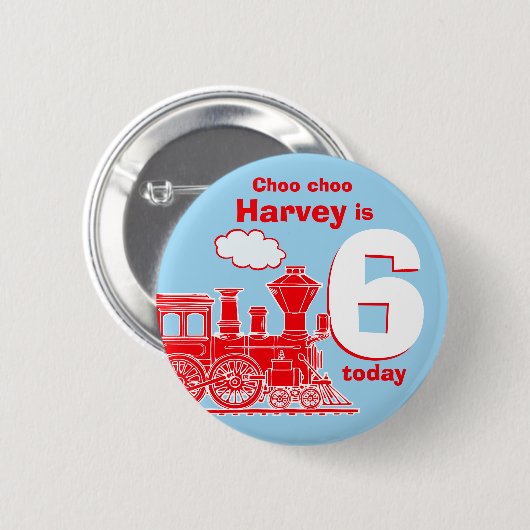 Roter Zug Geburtsname und -alter/Schaltfläche / Ab Button (Vorne & Hinten)