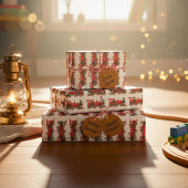 Roter Zug Geschenkpapier