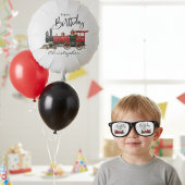 Roter Zug "Ihr Name" Glückwunsch zum Geburtstag Partybrille