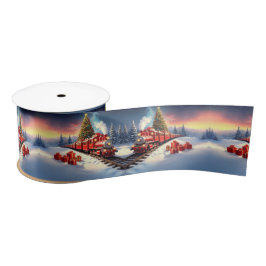 Roter Zug Weihnachtsbaum Feiertag Satinband